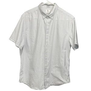 Denim & Flower Ricky Singh L Slim Fit White with Silver-Grey Stripes